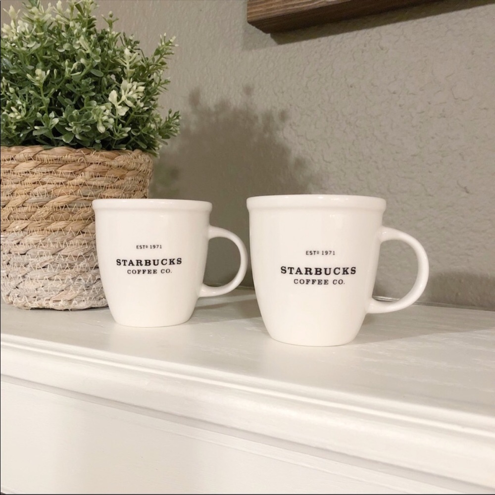 Starbucks Barista Abbey Coffee Mugs 7oz Set of 6